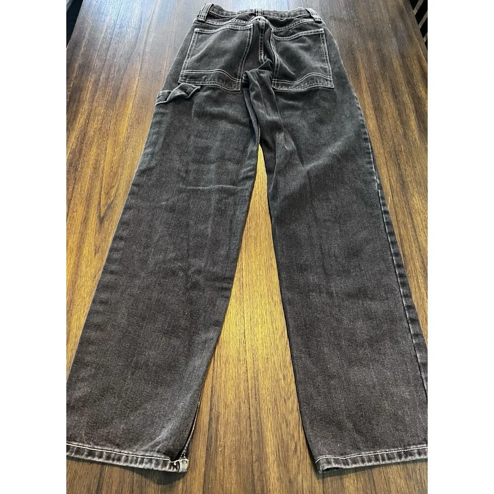 J. Galt Brandy Melville Wide Leg Jeans black carpenter size small pants